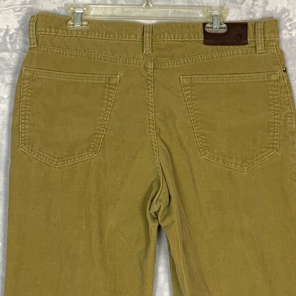 Lands End Pants Mens 37 X 28 Beige Chino Corduroy Khaki Casual Preppy - Picture 5 of 8
